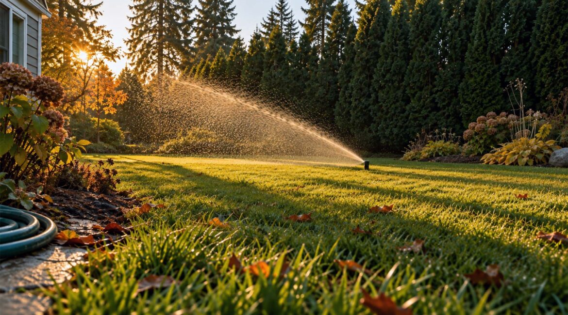 Irrigation Shutoff | Drain The Line, Not The Valve Irrigation Valve Manifold In An Open In-Ground Box With Standing Water Before Seasonal Shutdown